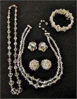 Vintage Crystal Aurora Borealis Jewelry