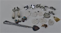 Collection Of Misc Sterling Silver Jewelry