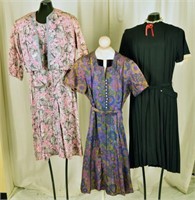 Six 40"s Or 50"s Day Dresses
