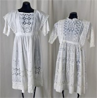 Children's Victorian White Cotton Lawn Dresses