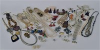 Collection Of Vintage Costume Jewelry