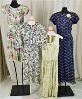 Collection Of Four Vintage 50's Dresses