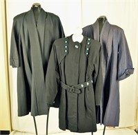 Three 50's Black Coats