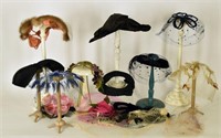 Collection  Of Vintage Ladies Hats