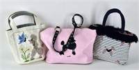 Collection Of Three Poodle Handbags
