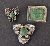 Three Mexican Sterling Pins