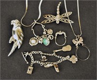 Collection Of Sterling Jewelry