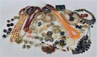 Large Collection Of Vintage Costume Jewelry