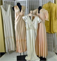 Collection Of Four Peignoir And One Kimono