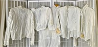 Collection Of Five Victorian White Cotton Shirts