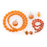 Amber Jewelry from the  Helen Bentley Estate