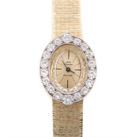 A Lady's Diamond Jules Jurgenson Wrist Watch