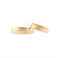 A Pair of Gold Wedding Rings