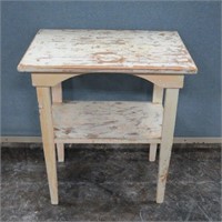 Shabby Chic Two Shelf Wood Side Table