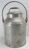 Vintage Metal Cream Can with Wire Handle