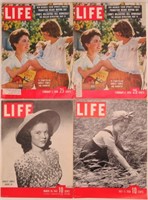 (4) Shirley Temple LIFE Magazines-1938, 42, 58