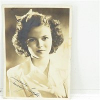 Vintage Autographed Photo of Shirley Temple