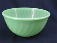 FIRE KING Jadeite Green Swirl Mixing Bowl