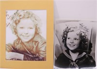 (2) Autographed Shirley Temple Photographs