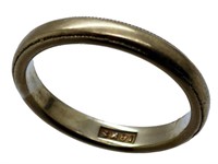 18KE Gold Electroplated Wedding Band Ring