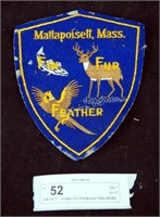 Vintage 50's Mattapoisett Mass Wildlife Patch