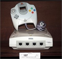 Vintage Sega Dreamcast Unit With Controller