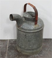Large Vintage Galvanized Gas Can / Oil Can