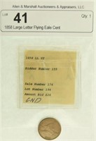 1858 Large Letter Flying Eale Cent
