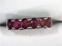 Sterling Silver Ruby (0.90ct) Ring