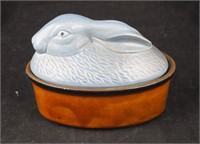 Vintage Sigma Blue Bunny Ramekin Ceramic Dish