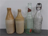 Antique Pre Prohibition Jax & Schlitz Beer Bottles