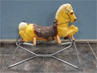 Vintage Plastic Spring Rocking Horse