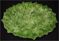 Italy 17" Vine Leaf Large Serving Platter Plate