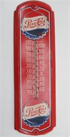 Vintage Metal Pepsi-Cola Thermometer