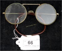 Vintage 1940's W Mark Wire Rim Glasses