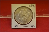 1884o Morgan Silver Dollar  AU