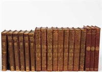Misc. Miniature Leather Bound Works - 18 Vol
