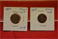 (2) Flying Eagle Cents  1857,1858