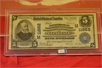 1902 Five Dollar National Currency "Cleveland"