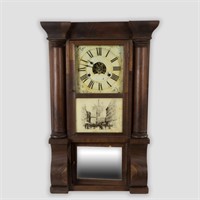 Ogee Clock with Church Scene Decoration