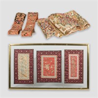 Group of Six Miscellaneous Oriental Embroideries