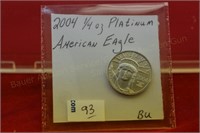 2004 1/4 oz. Platinum American Eagle BU
