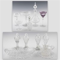 Group of 10 Items - Including Cut Glass