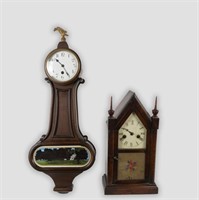 Banjo Clock and Steeple Clock