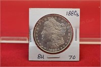 1880s Morgan Silver Dollar  BU