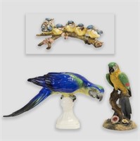 Group of Decorative Porcelain Birds