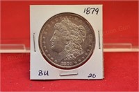 1879 Morgan Silver Dollar  BU