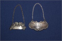 Sterling bourbon and tequila tags