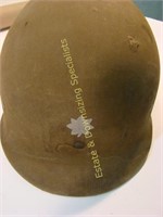 WWII US Fiberglass Helmet with Liner Canvas Wrap
