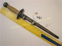 German WWII Dagger in Sheath Adorned Some Damage